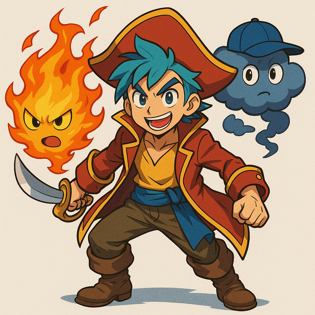 AI Generated Anime Art - Beautiful character with flowing hair and vibrant colors