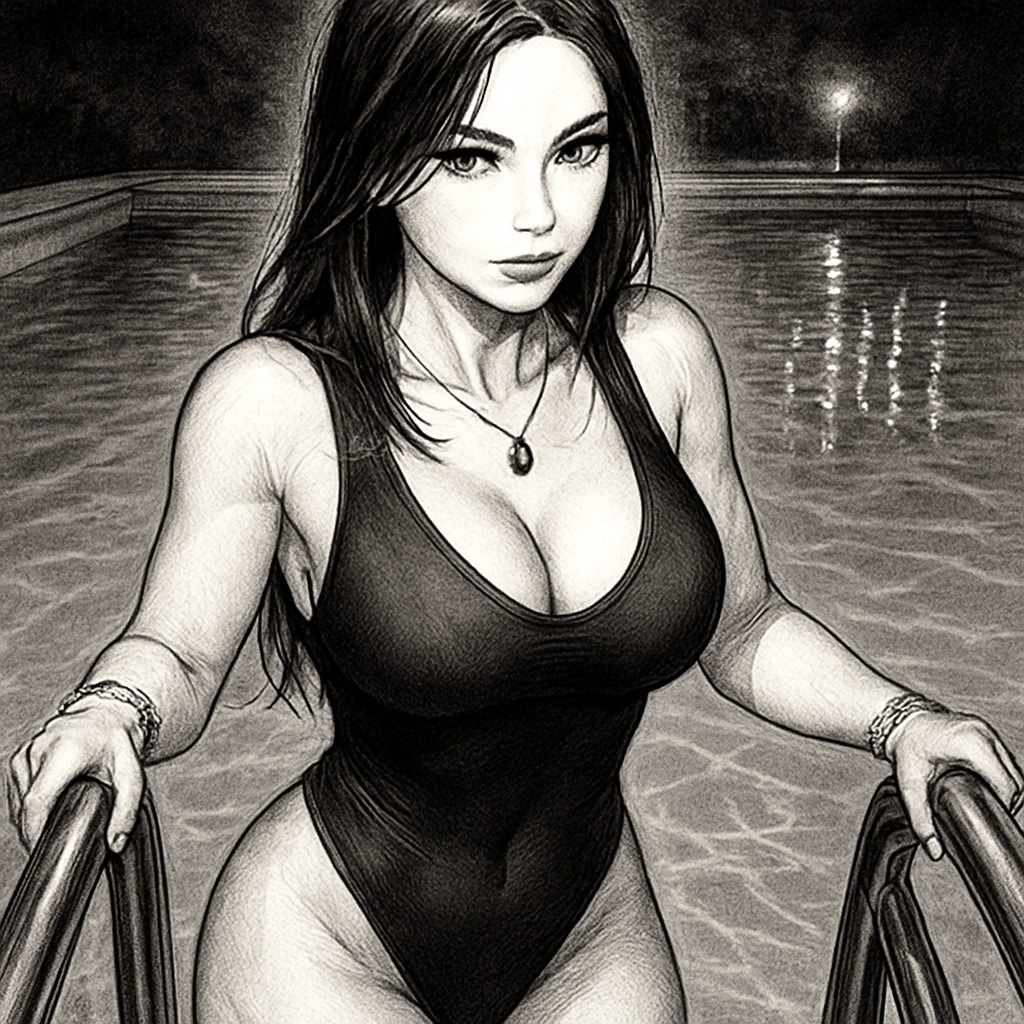 AI Generated Anime Art - Elegant character with traditional clothing